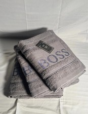 The boss Collection XL  bath sheet ultra absorbent & Soft 90x150cm 3 Pack  Grey