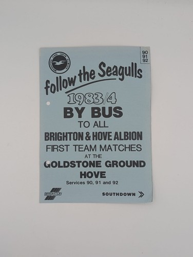 1983 brighton hove - hove, albion