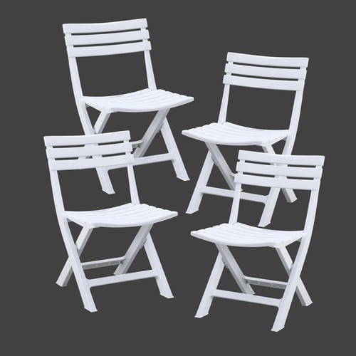 Folding plastic chairs pack - chairs, 4