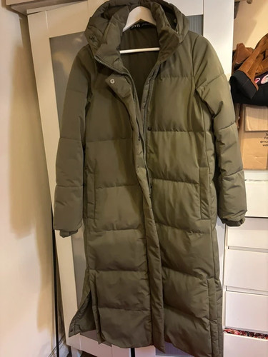 Zara long puffer coat - size, s