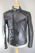 VINTAGE KETT CLASSIC BLACK COWHIDE LEATHER BIKER JACKET 36-38 INCH