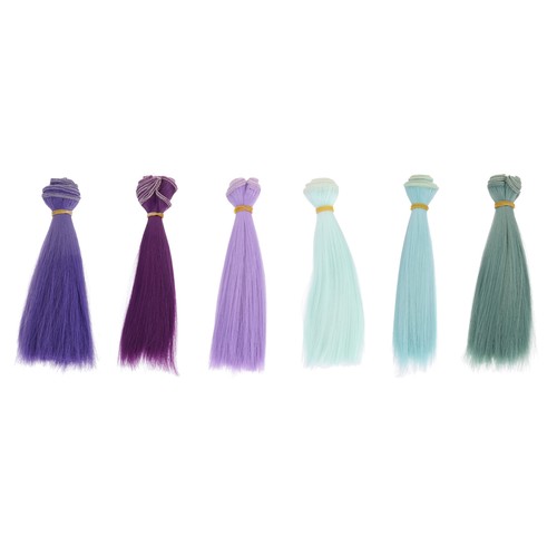 15cm doll hair wefts 6pcs - 15cm, wefts,