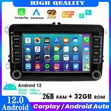 CarPlay Car Stereo GPS SAT NAV Radio Android 12.0 For VW Golf MK5/6 Jetta Passat