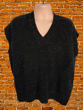 M&S BLACK TANK TOP JUMPER