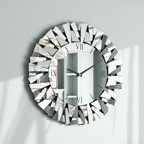Luvodi round silver - luvodi, clock