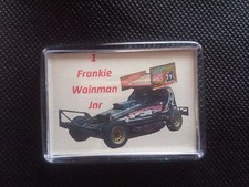 Frankie Wainman  FWJ 1 *TAR CAR* Brisca stock car racing badge. NEW LOWER PRICE