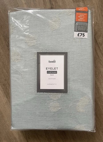 Dunelm honesty seafoam eyelet - honesty,