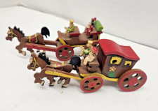 TWO Vintage Miniature Wooden