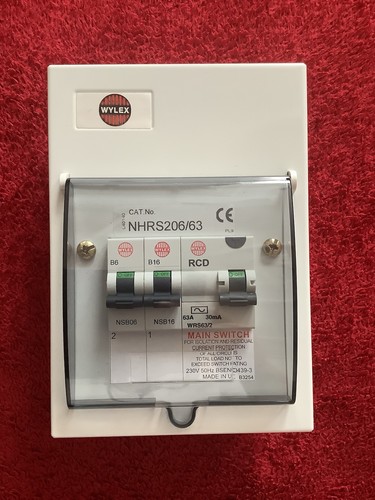 Wylex consumer unit - consumer, garage