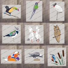 Bird stencils lovestencil
