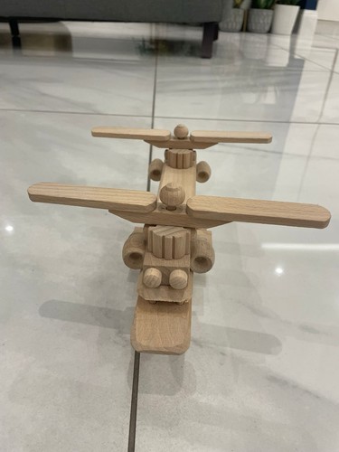 Wooden toy truck - truck, vehicle
