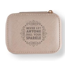 Travel Jewellery Boxes Mink Zip Never Let Anyone Dull Your Sparkle