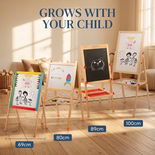 Kids wooden easel - 2,