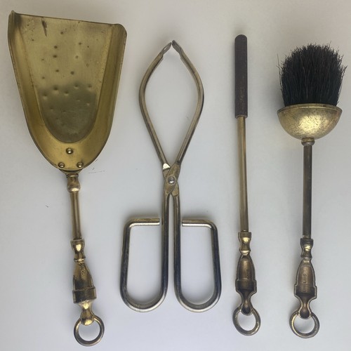 Piece vintage brass fire - 4,