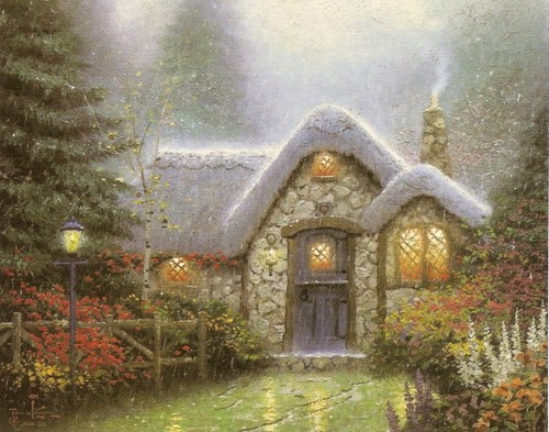 Thomas kinkade woodmans thatch - thomas,