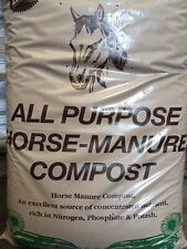 40 litre Organic Horse manure compost. Economy size bag for Roses, Borders, Veg