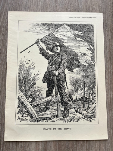 1939 punch cartoon print - ,