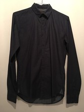 DARK BLUE DENIM SHIRT S ZARA
