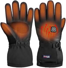 BRUBAKER Heated Gloves Men Women Skiing Gloves 3 Heating Levels Waterproof