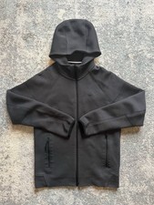 Nike Sportswear Tech Fleece, Grey/Black Full-Zip Hoodie, Size Small