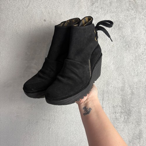 Fly london black suede - fly,