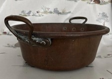 Lrg Antique Round Copper Pot