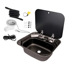 Sink with lid sturdy - rv,