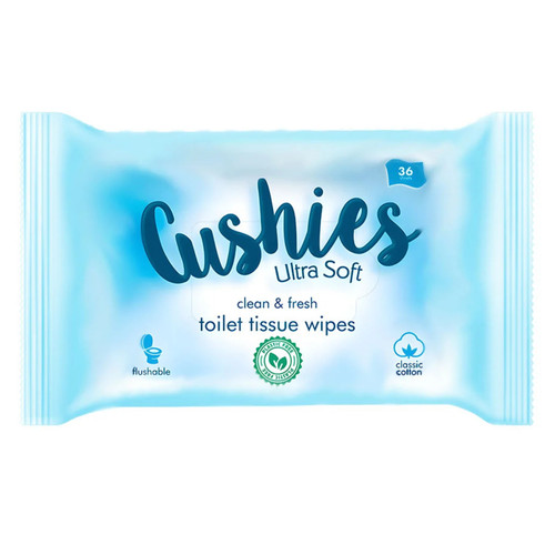 Classic white toilet wipes - white, (1