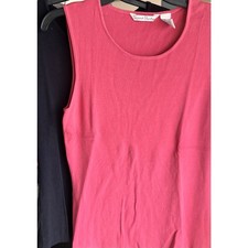 VTG FRENCH CONNECTION bundle 2 ribbed shell tops Coral & black sustainable sz M