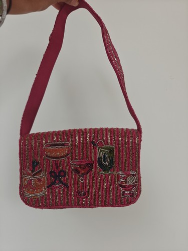 Beaded striped cocktail - beaded,