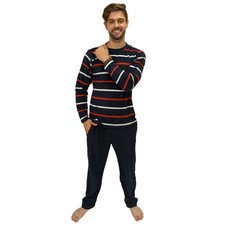 Mens Warm Soft Pyjamas Striped