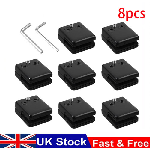 8pcs glass clamp stainless - 8pcs,