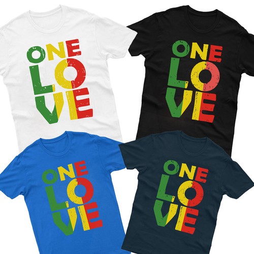 One love mens kids shirt - love,