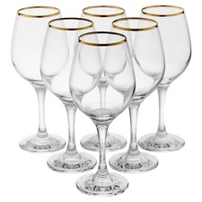 Pasabahce Amber Gold Rimmed