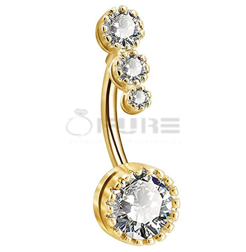 Rose gold silver 316l - gold,