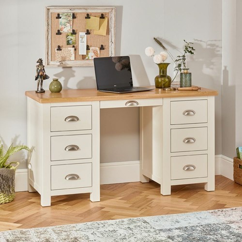 Twin pedestal desk cotswold - desk,