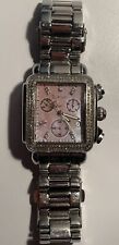 Joe Rodeo Madison Diamond Watch Ladies 1.50 Diamonds Blush Dial Stainless