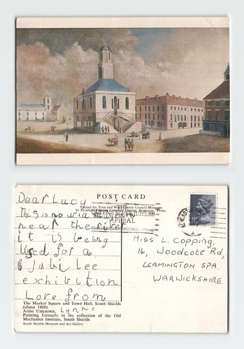 Vintage postcard south shields - vintage,