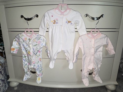 Next baby girl sleepsuits