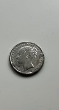 VICTORIA 1872 SILVER YOUNG HEAD SHILLING  fair grade