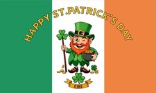 St Patrick's Day Flag, Large 3