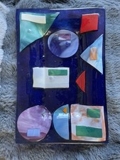 Fused Glass Art Deco Plate