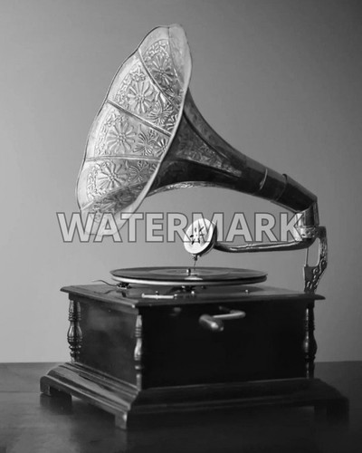 Gramophone art print glossy - art,