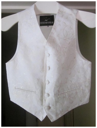 Boys wedding waistcoat ivory - wedding,