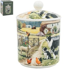 Ceramic Canister Collie &