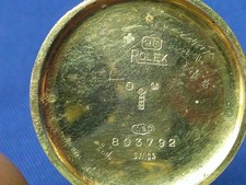 Wristwatch 9K Hallmarked Gold Rolex Case Ladies unisex service for parts spares