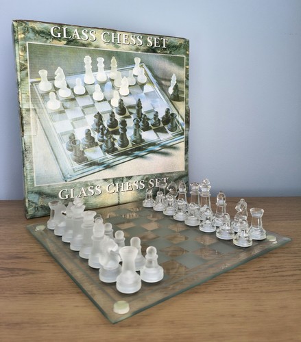 Glass chess set - chess,