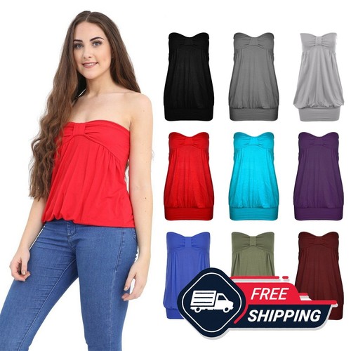 Womens knot boob tube - knot,