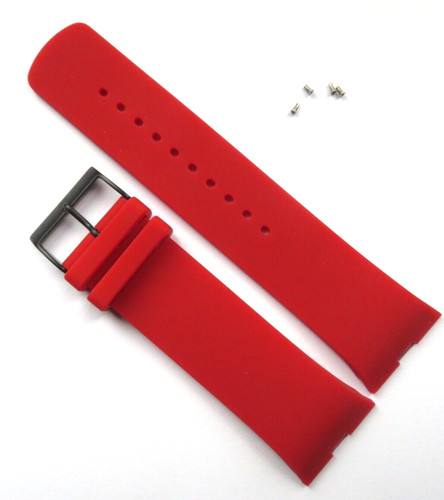 Watch strap silicone red - silicone,
