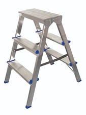 Step ladder  3 4 5 6 7 Aluminium Double Sided MADE IN THE EU - EN131
